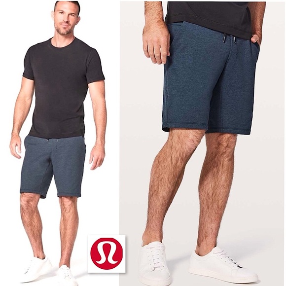 lululemon athletica Other - Lululemon City Sweat Short *9.5" - Heathered True Navy Size M Gym Lounge Casual